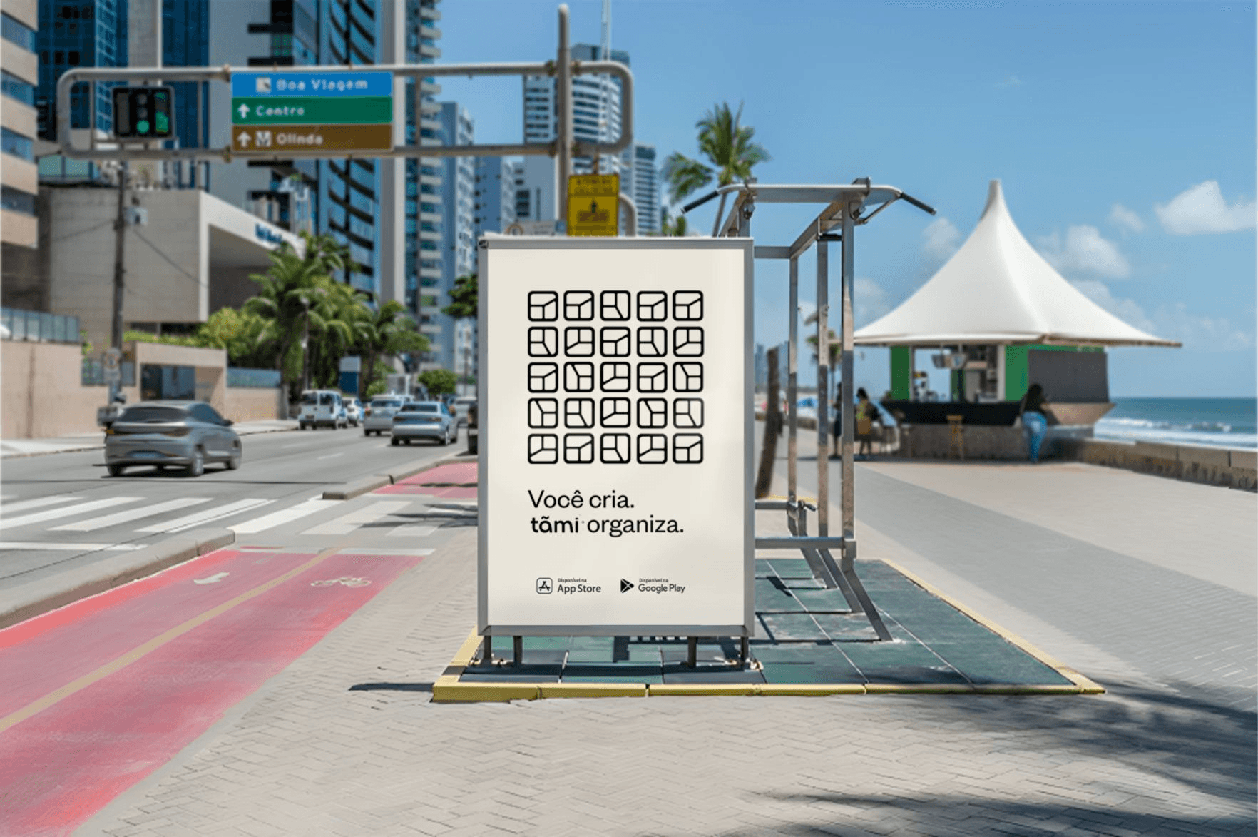 Tãmi street campaign - Você cria. tãmi organiza.